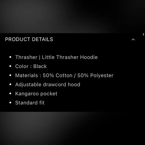 NWT: Thrasher Little Thrasher Hoodie - Picture 2 of 2